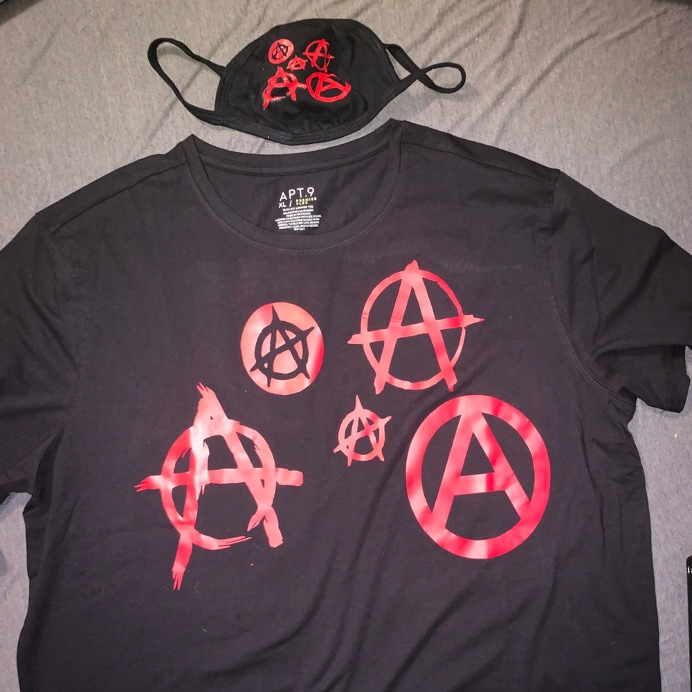 Anarchy Custom T-shirt w/ Matching Face Mask